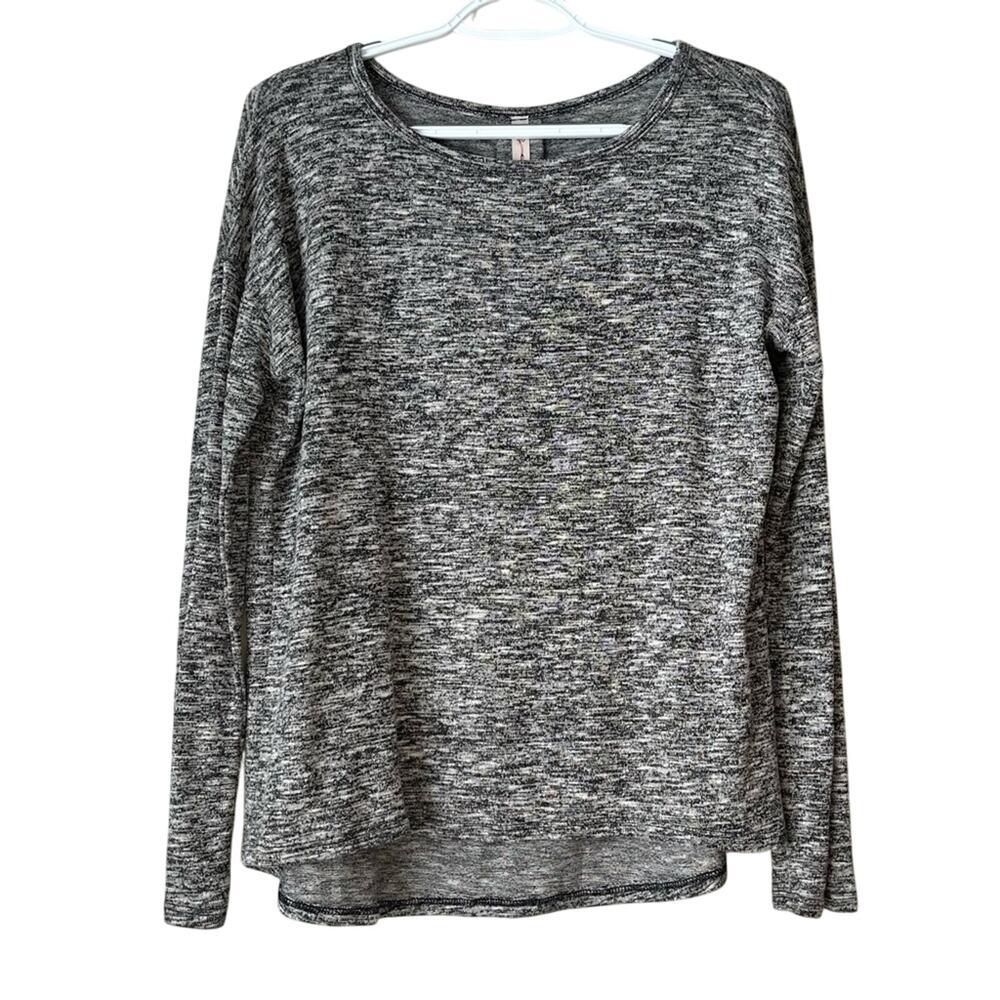Gilli Heather Gray Long Sleeve Top Size Small
